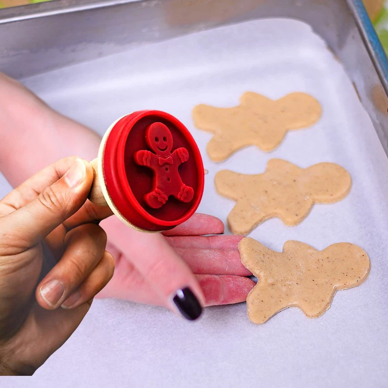 Premium Food-Grade Silicone Cookie Stamps 6 Premium Food-Grade Silicone Cookie Stamps 6